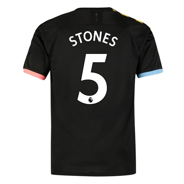 Camiseta Manchester City NO.5 Stones Segunda equipo 2019-20 Negro